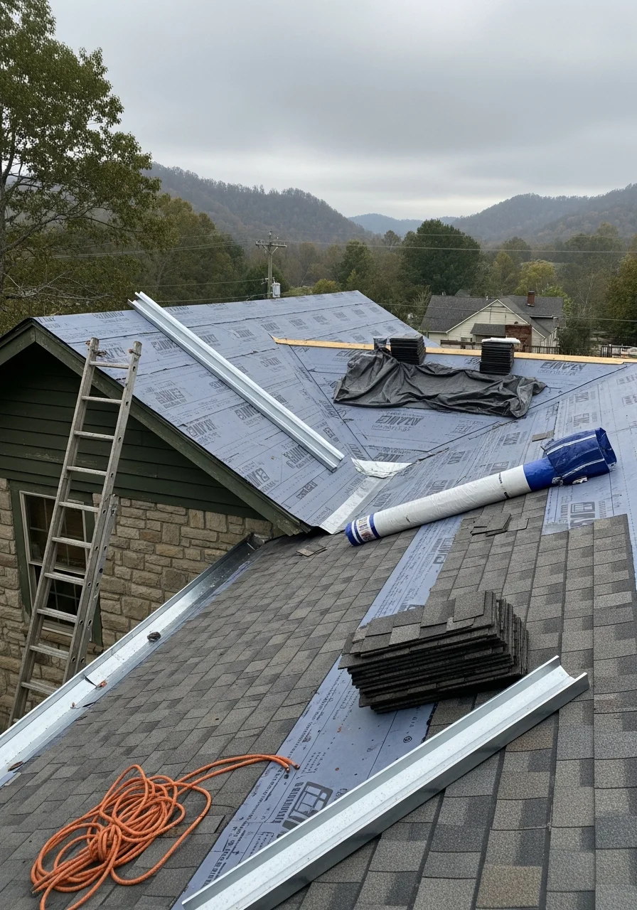 Residential roofing installation in Newport Cocke County foothills